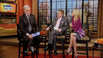 Video: 'Live' Guest David Letterman Kisses Regis Philbin on the Lips