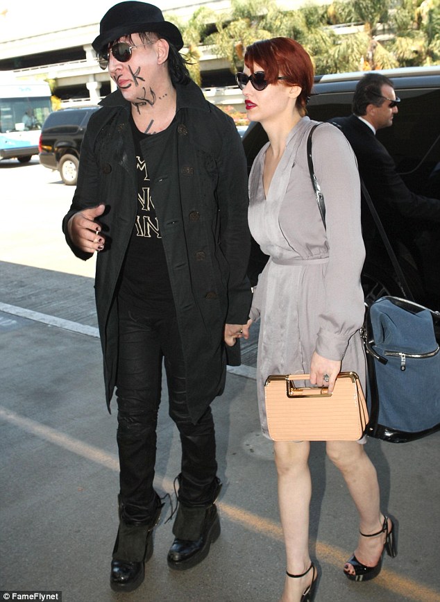 Marilyn Manson Wrote 'F**k You' Across His Face for Paparazzi