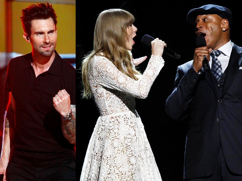 Maroon 5 Rock Grammy Nominations Concert, Taylor Swift Shows Off Beatbox Skills