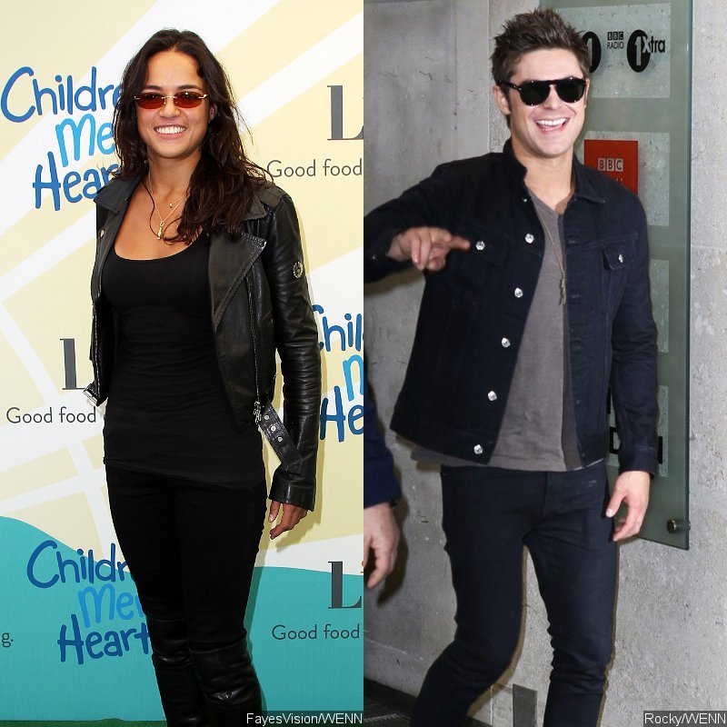 Michelle Rodriguez and Zac Efron Spotted Locking Lips in Sardinia