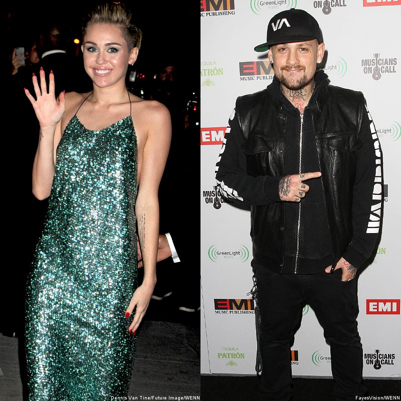 Miley Cyrus and Benji Madden Caught Kissing at Halloween Party