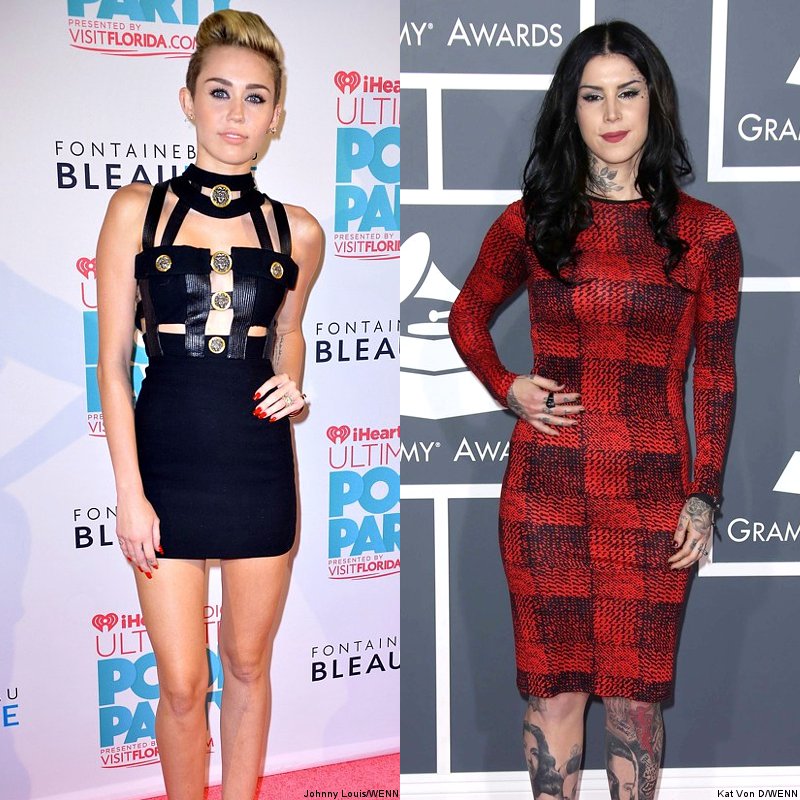 Miley Cyrus Gets New Tattoo From Kat Von D