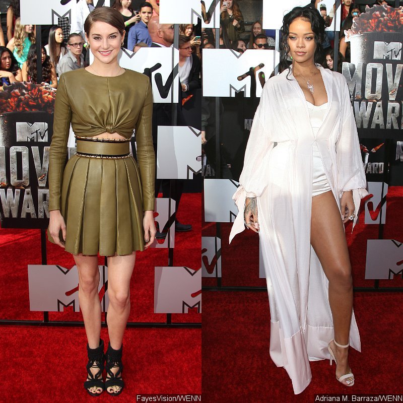 MTV Movie Awards 2014: Shailene Woodley Sports Edgy Look, Rihanna Shows Some Skin