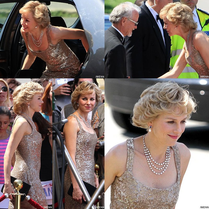 First Photos: Naomi Watts Looks Stunning as Princess Diana on 'Caught in Flight' Set