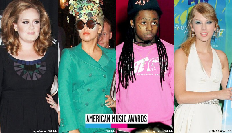 2011 AMAs Nominations: Adele, Lady GaGa, Lil Wayne, Taylor Swift and More