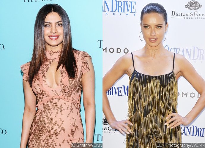 Bikini-Clad Priyanka Chopra and Adriana Lima Get Touchy-Feely on the Beach