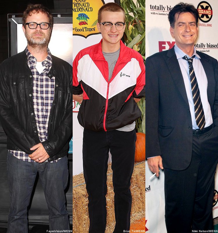 Rainn Wilson Spoofs Angus T. Jones' 'Men' Bashing, Charlie Sheen Calls Show 'Cursed'