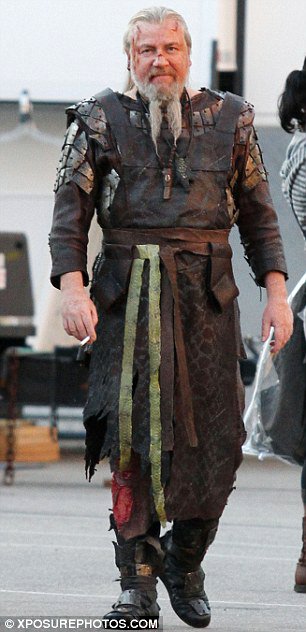 First Look: Ray Winstone Is Bloody and Wounded on 'Noah' Set