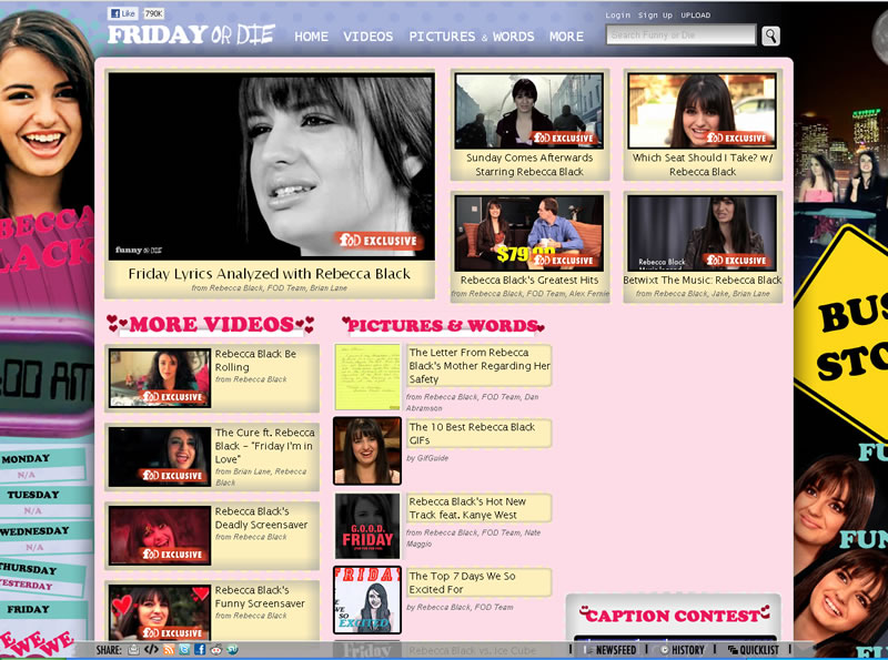 Rebecca Black Takes Over Funny or Die, Spoofs 'Friday' Success