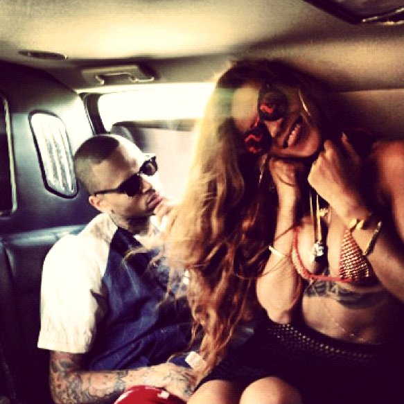 Rihanna Celebrating 25th Birthday With Chris Brown in Hawaii