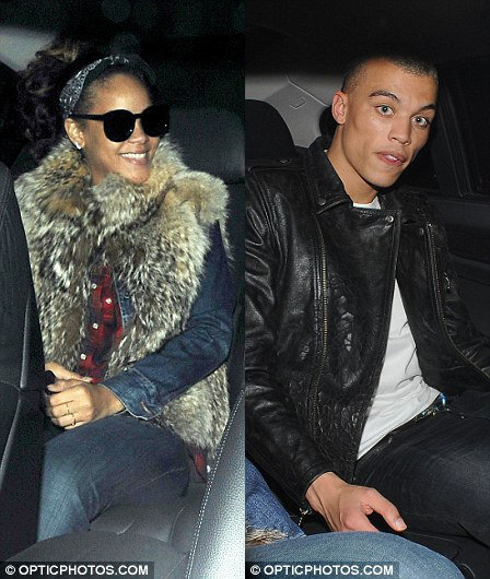Rihanna Gets Cozy With 'We Found Love' Model