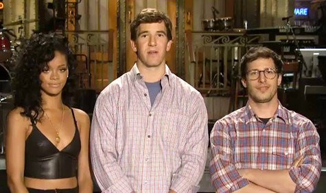 Rihanna Goes 'Long' With Andy Samberg in New 'SNL' Promo