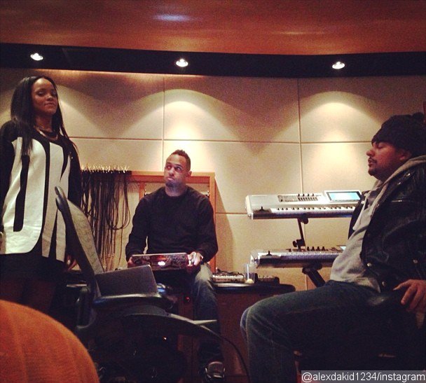Rihanna Pictured Hitting Studio With Alex da Kid