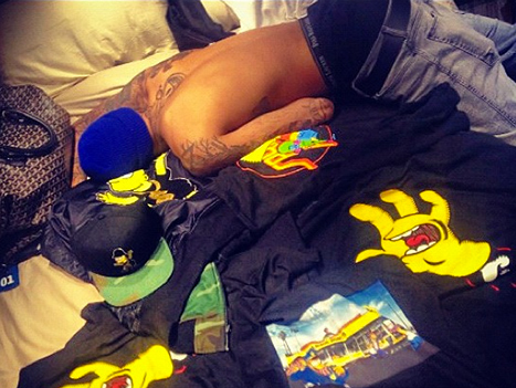 Rihanna Posts Shirtless Pic of Chris Brown