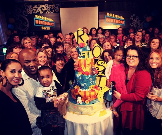 Rosie O'Donnell Gets Mike Tyson's Help in Celebrating 50th Birthday
