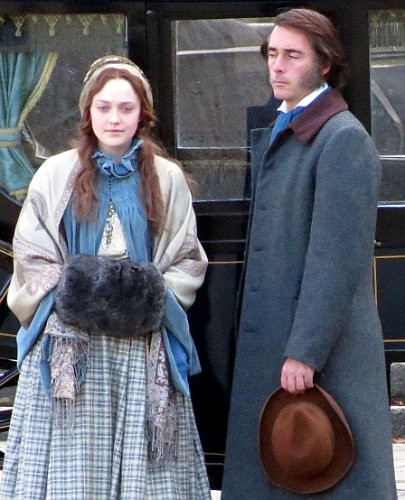 Set Photo of 'Effie' Gives First Look at Dakota Fanning as Brunette Teen Wife