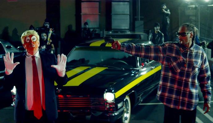 Watch Snoop Dogg Point a Toy Gun at Donald Trump Look-Alike in 'Lavender' Music Video