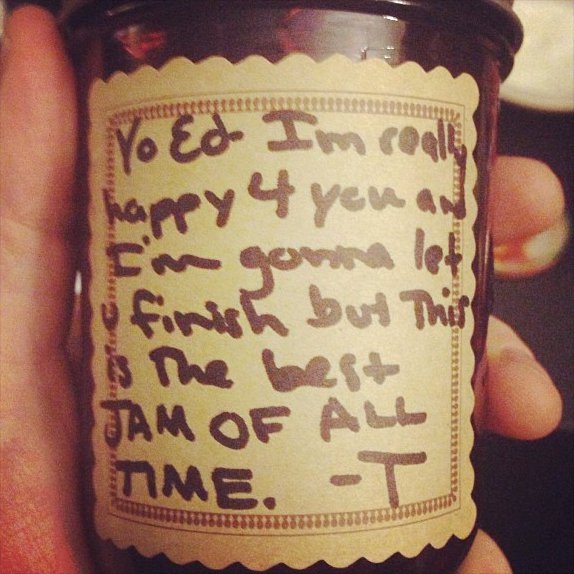 Taylor Swift References Kanye West's VMAs Rant on Gift for Ed Sheeran