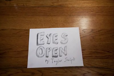 Taylor Swift Releases School-Style Lyric Video for 'Eyes Open'