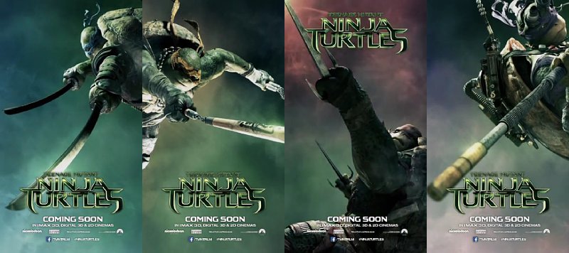 'Teenage Mutant Ninja Turtles' Releases Action-Packed Motion Posters