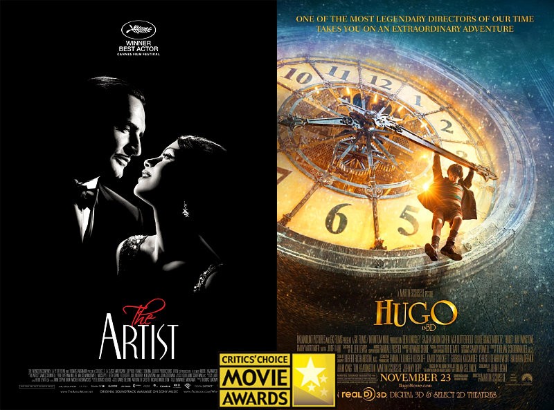 'The Artist' and 'Hugo' Lead Nominations of 2012 Critics' Choice Movie Awards