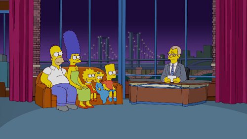 Video: 'The Simpsons' Dedicates Couch Gag to David Letterman