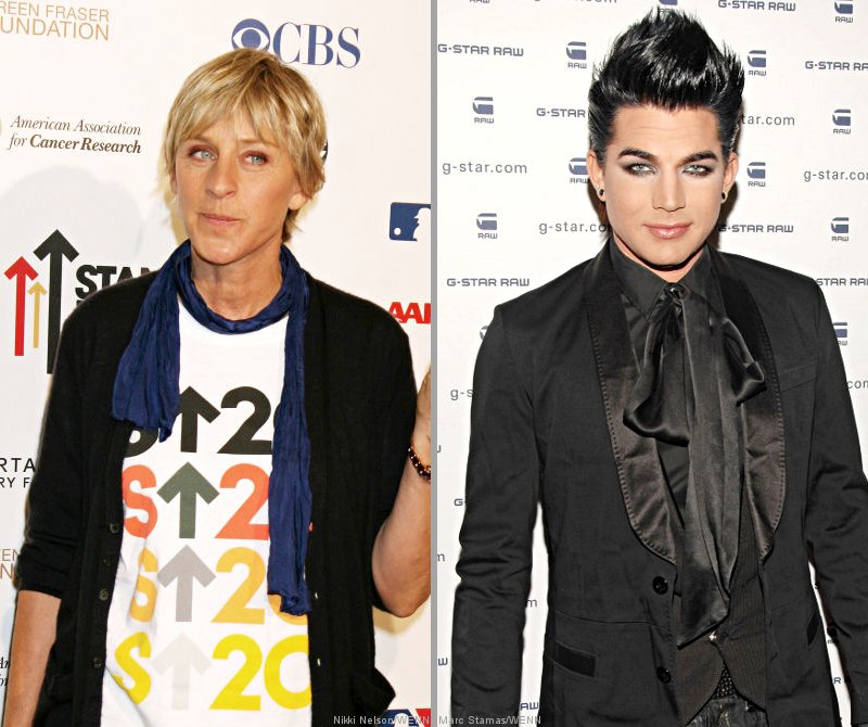 Ellen DeGeneres and Adam Lambert Are Most Inspiring Gay Icons
