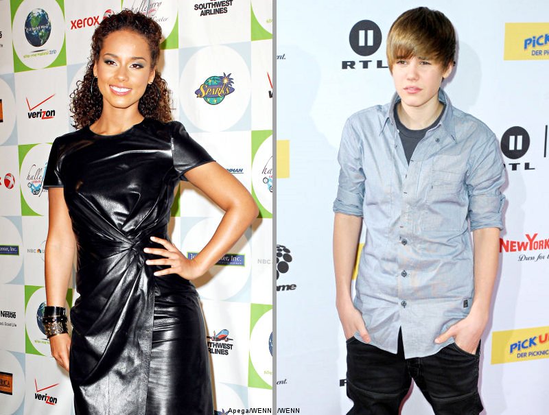 Alicia Keys and Justin Bieber Participate in Kennedy Auction