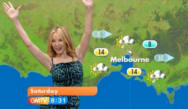 Video: Kylie Minogue Delivered Weather Forecast