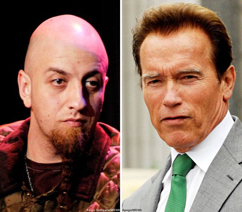 Ex System of a Down Star Overshadowed Arnold Schwarzenegger at AC/DC Video Shoot