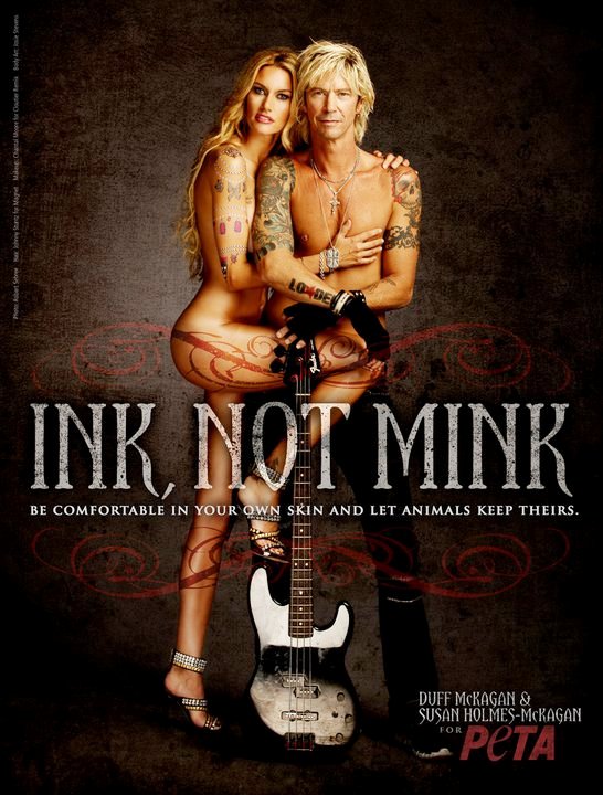 Duff McKagan and Wife Go Naked for PETA