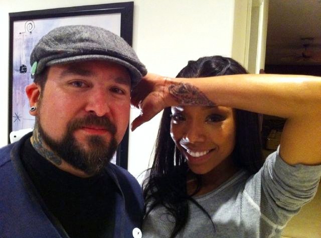Brandy Reveals New Ganesh Tattoo on Her Wrist
