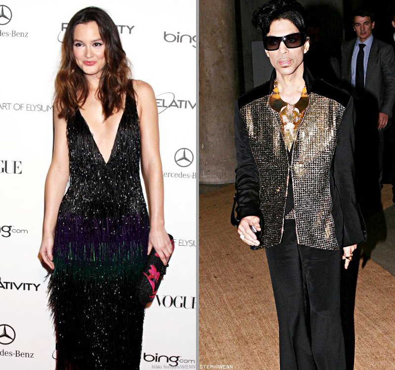 Leighton Meester Pulled Up Onstage by Prince