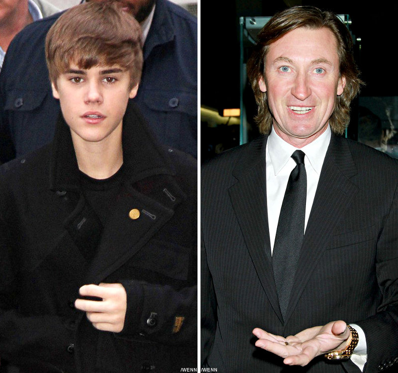 Justin Bieber Got Starstruck With Wayne Gretzky's Surprised Arrival