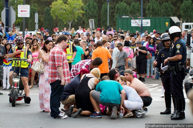 Woman Hit by Car During 'Zombie Walk' at Comic-Con