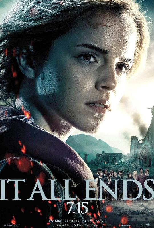 Worried Hermione Granger Gets 'Deathly Hallows Part 2' Poster