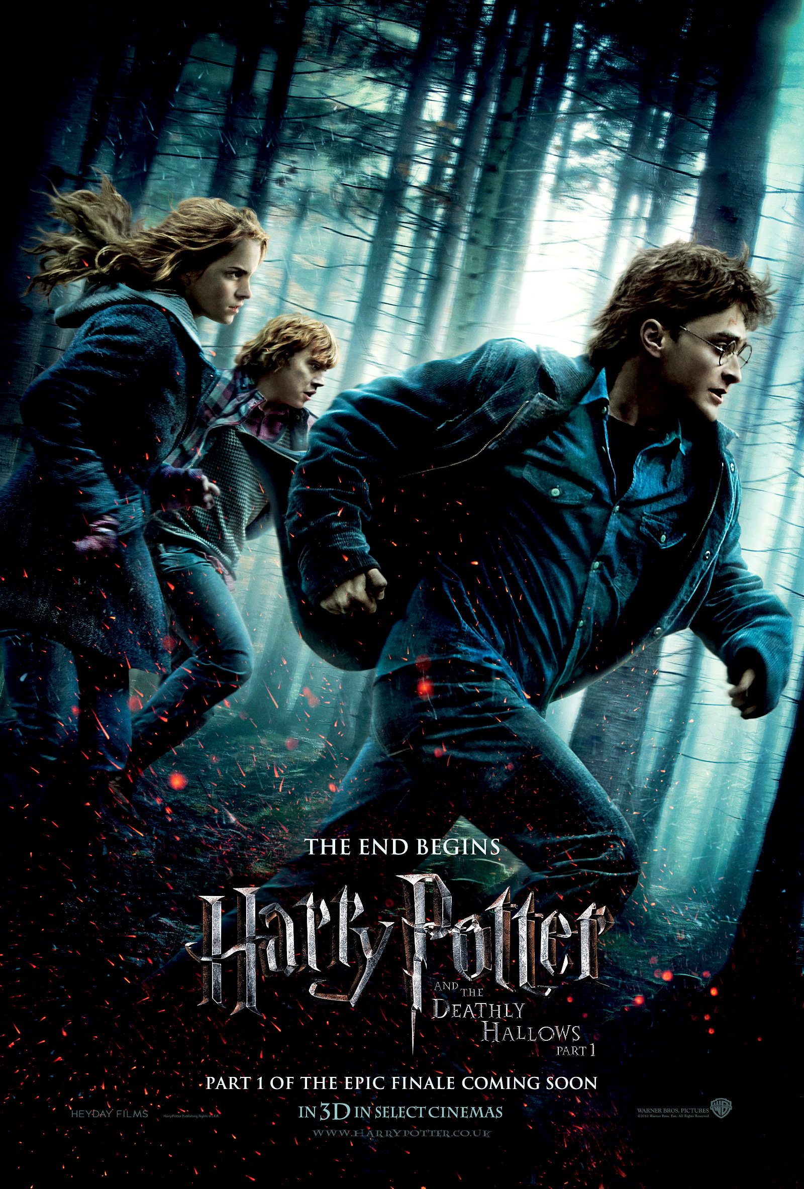 New 'Deathly Hallows: Part I' Poster Sees the Trio Running