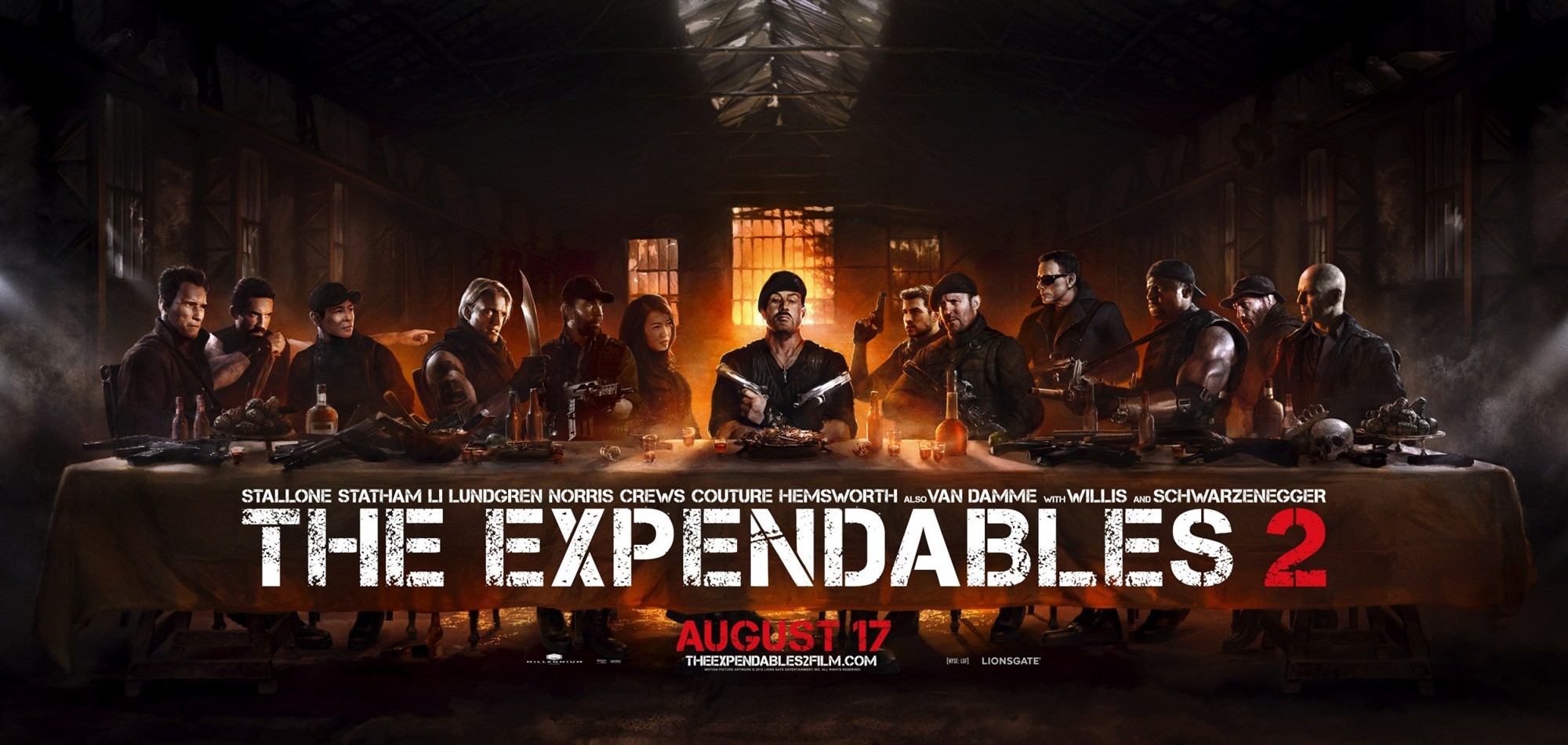 'Expendables 2' Knocks Off 'Bourne Legacy' From No. 1 on Box Office