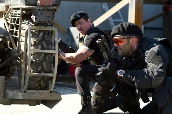 Sylvester Stallone Blows Up a Flying Helicopter in New 'Expendables 2' Clip