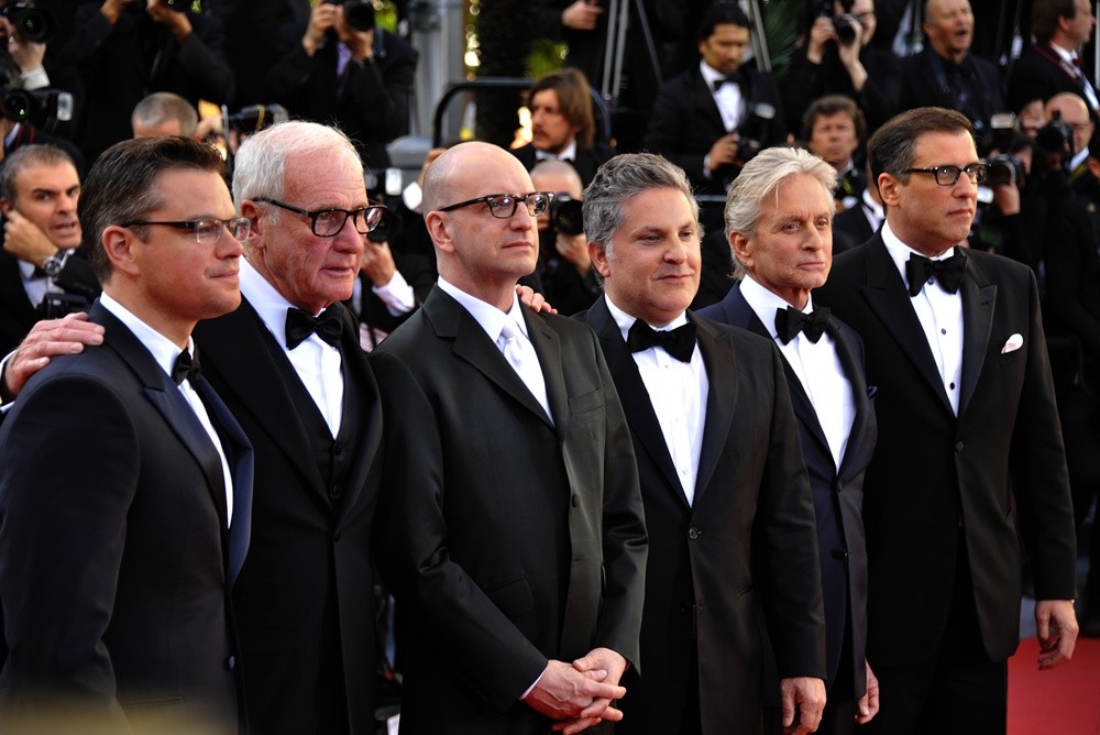 Matt Damon, Jerry Weintraub, Steven Soderbergh, Scott Thorson, Michael Douglas, Richard LaGravenese