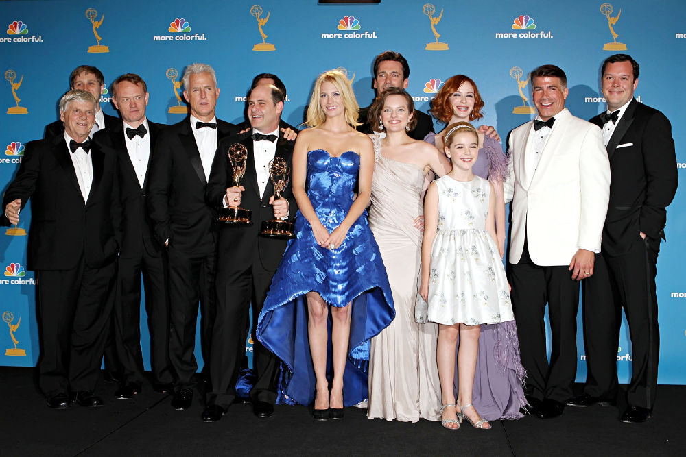 Robert Morse, John Slattery, Matthew Weiner, January Jones, Elisabeth Moss, Jon Hamm, Kiernan Shipka, Christina Hendricks