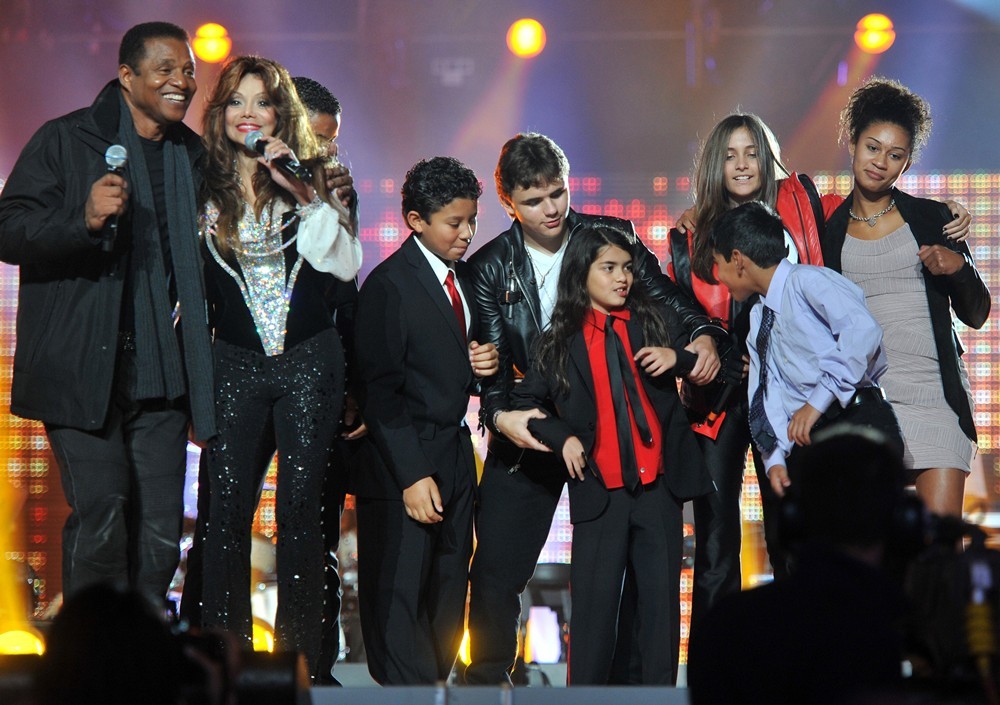 Jermaine Jackson, La Toya Jackson, Prince Jackson, Prince Michael II, Paris Jackson