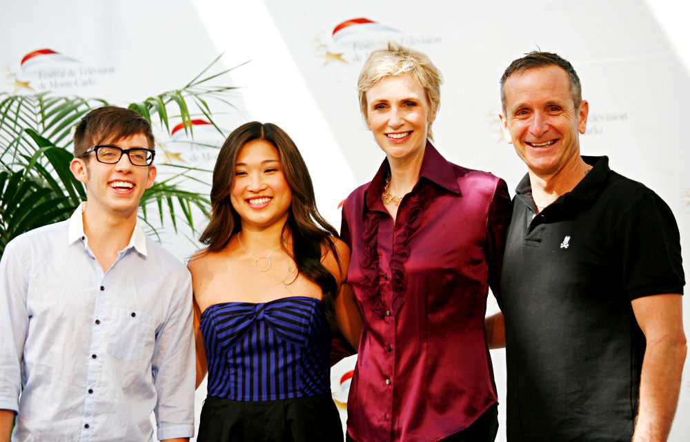 Kevin McHale, Jenna Ushkowitz, Jane Lynch