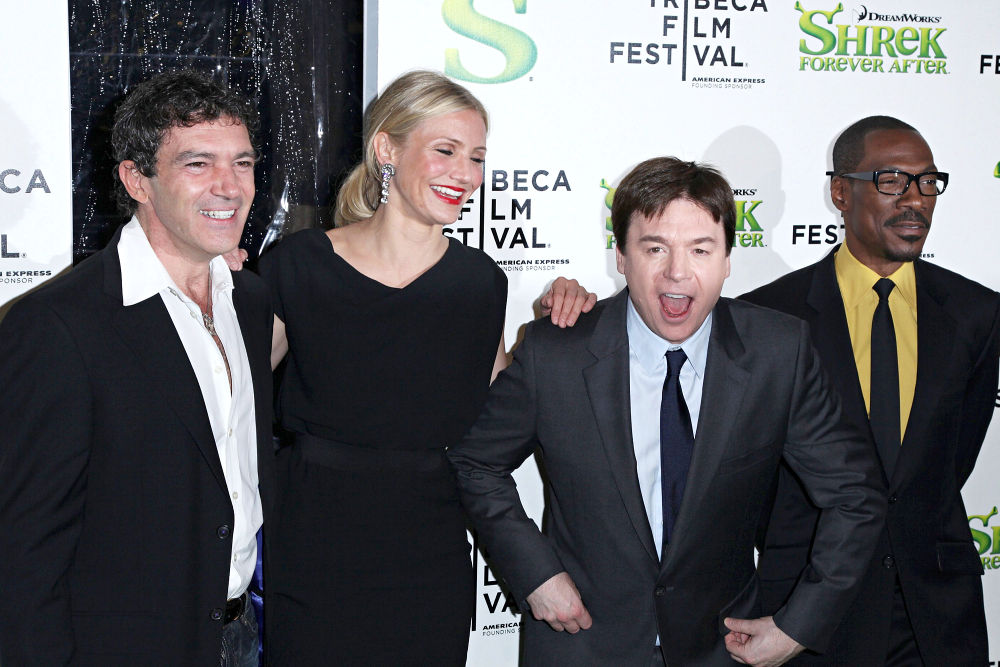 Antonio Banderas, Cameron Diaz, Mike Myers, Eddie Murphy