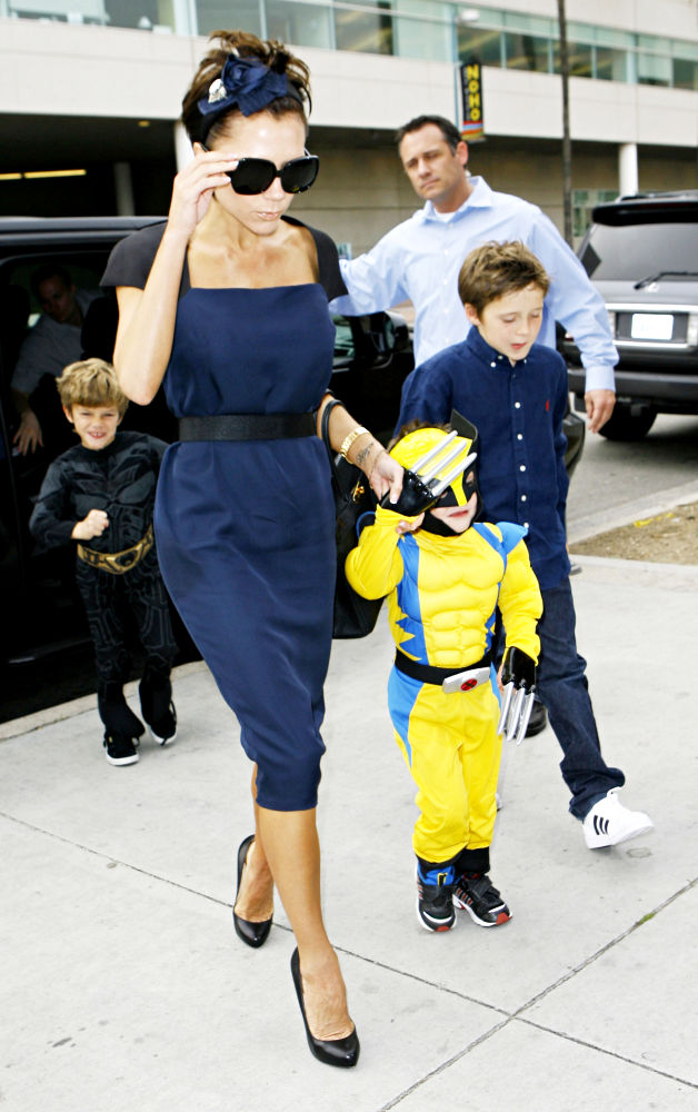 Victoria Adams, Cruz Beckham, Romeo Beckham, Brooklyn Beckham
