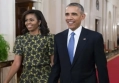 Barack Obama Steps Out Without Wife Michelle for Dinner with Daughters