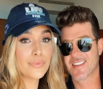 Robin Thicke's Fiancee April Love Geary Debuts Baby Bump While Announcing Third Pregnancy