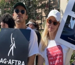 Heather Morris Honors Naya Rivera During 'Glee' Cast Reunion at SAG Protest