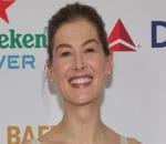Rosamund Pike Ditches Headpiece at 2024 BAFTA Tea Party Despite 'Messed Up' Chin Injury