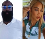 James Harden's Stiff Reaction to Girlfriend Catching Wedding Bouquet Goes Viral